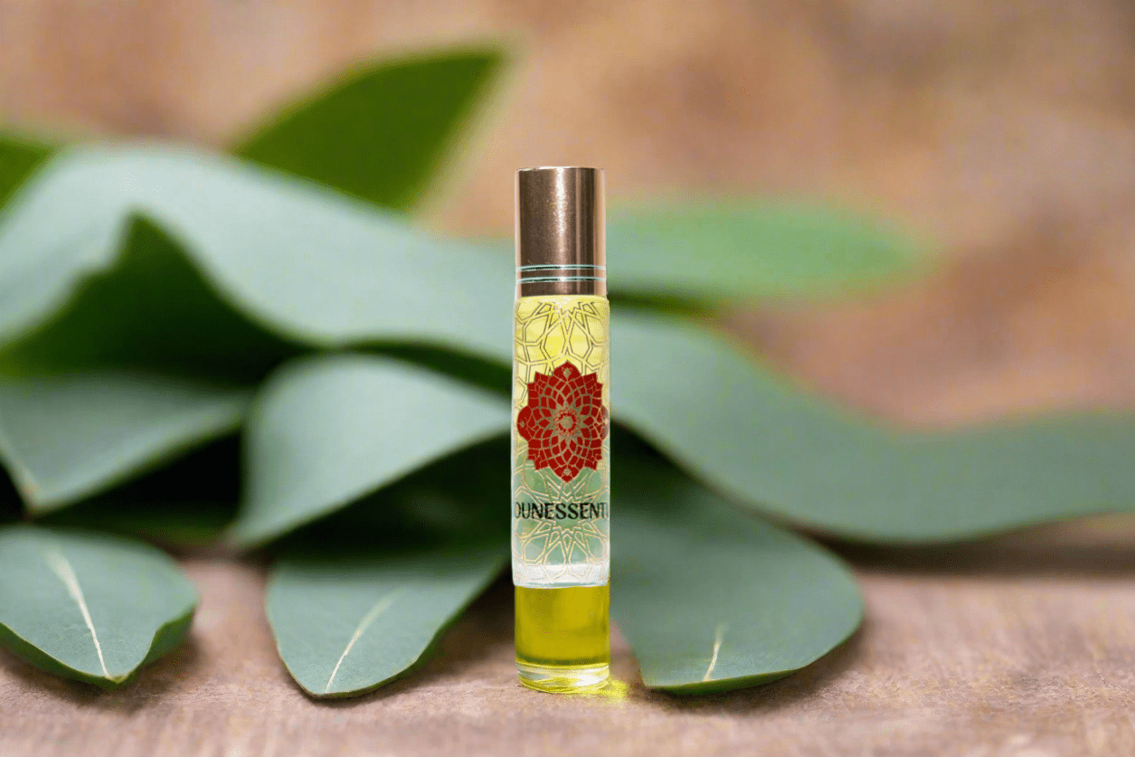 MounEssentials Essential Oil Roll-Ons Eucalyptus & Peridot Crystal Infusion Body Roll‑On