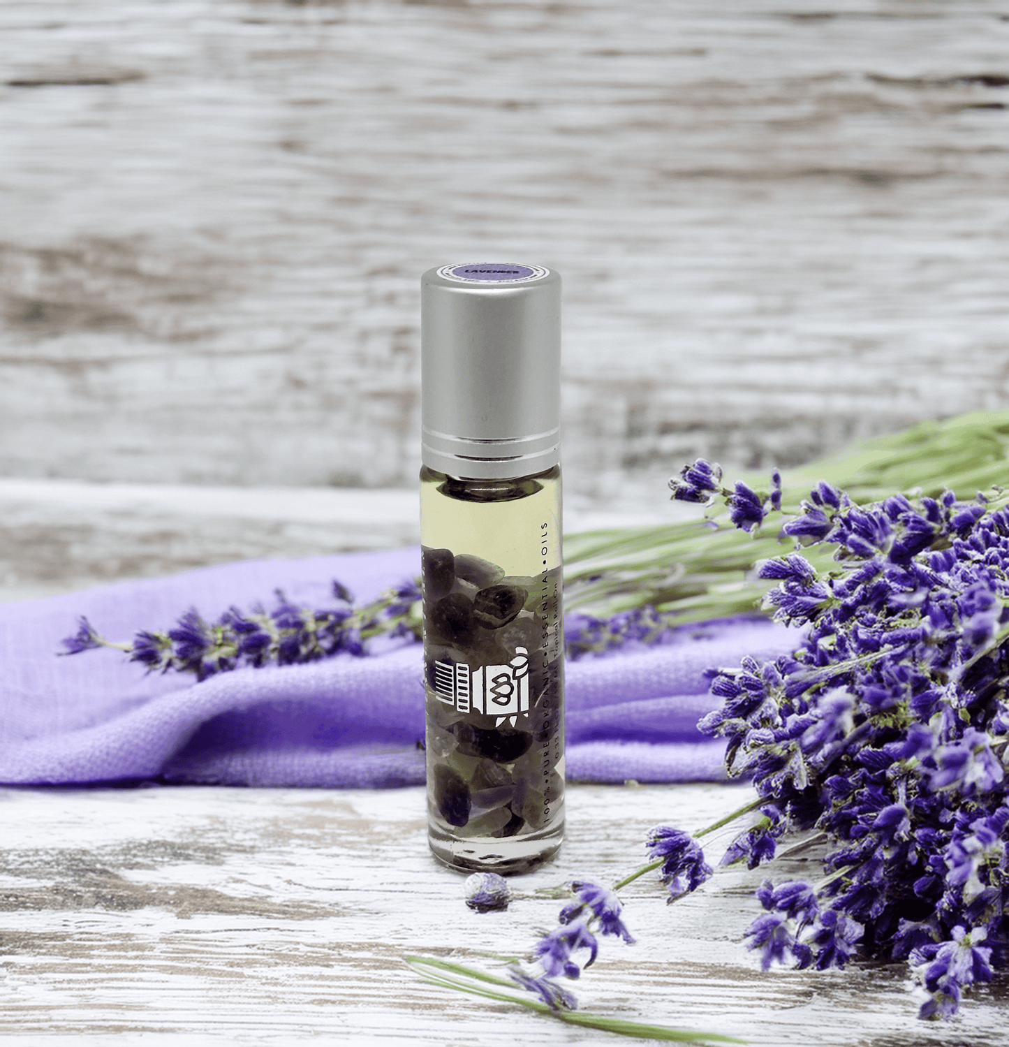 MounEssentials Essential Oil Roll-Ons Lavender and Amethyst Infusion Roll-On