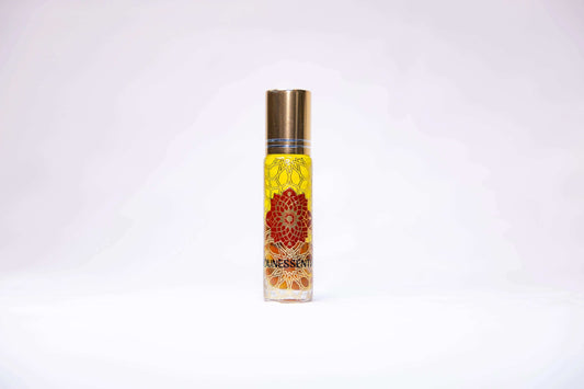 Neroli and Carnelian Infusion Body Roll-On with gold cap and crystal details