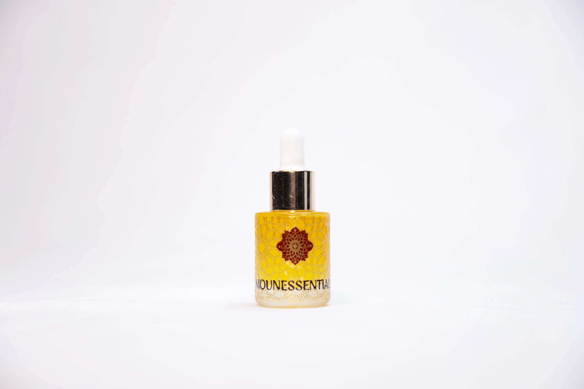 Pure Tea Tree Essential Oil 15ml in golden dropper bottle with mandala label