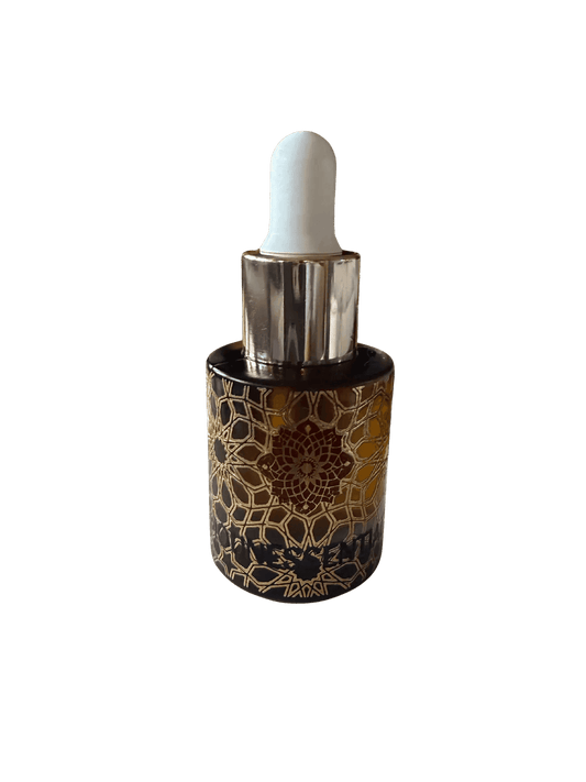 Pure Myrrh Essential Oil 15ml in decorative glass dropper bottle