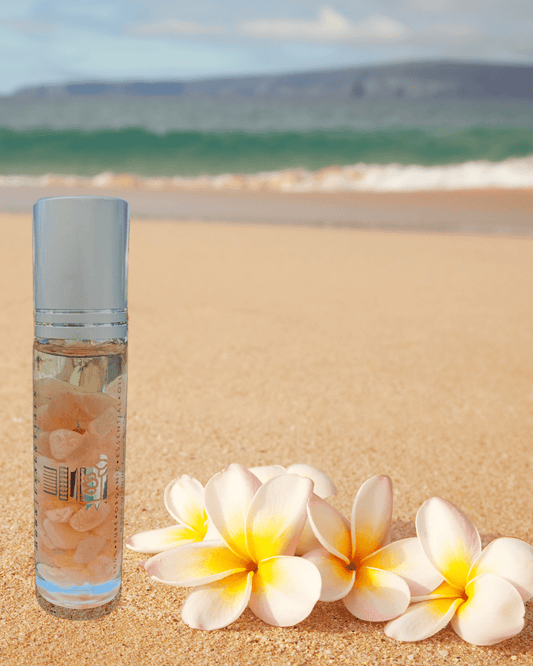 MounEssentials Essential Oil Roll-Ons All ages / Plumeria Roll-On Plumeria Essential Oil Body Roll-On with Natural Crystals