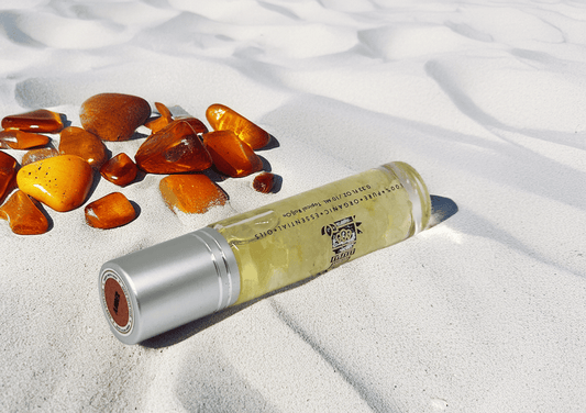 MounEssentials Essential Oil Roll-Ons Amber and Clear Quartz Infusion Roll-On