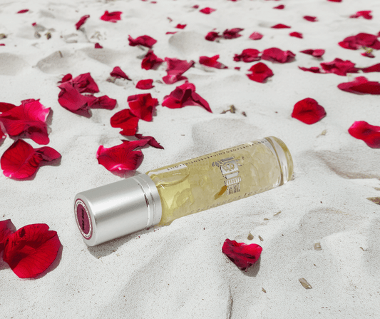 MounEssentials Essential Oil Roll-Ons Moroccan Wild Rose and Rose Quartz Infusion Roll-On