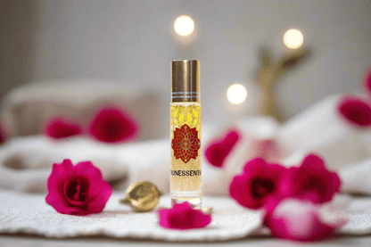MounEssentials Essential Oil Roll-Ons Moroccan Wild Rose and Rose Quartz Infusion Roll-On
