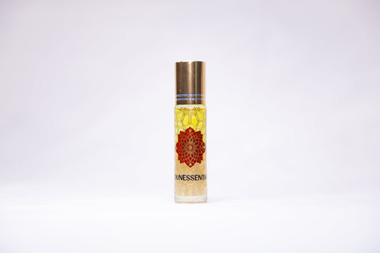 MounEssentials Essential Oil Roll-Ons Plumeria Body Roll On Infused With Sunstone Crystals