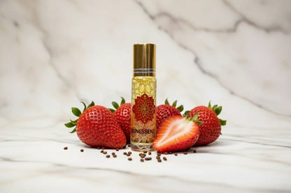 MounEssentials Essential Oil Roll-Ons Strawberry Seed and Strawberry Quartz Infusion Roll On