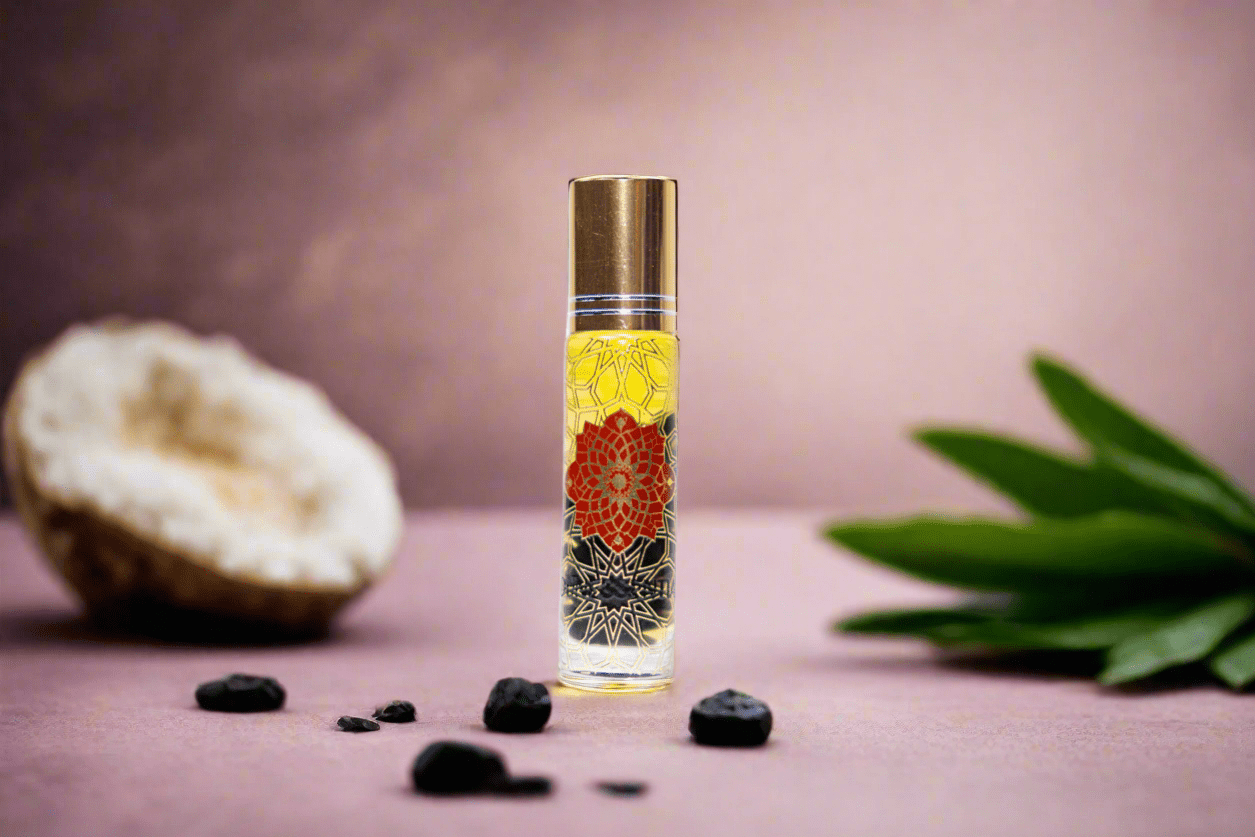 MounEssentials Essential Oil Roll-Ons Vanilla and Obsidian Infusion Roll-On